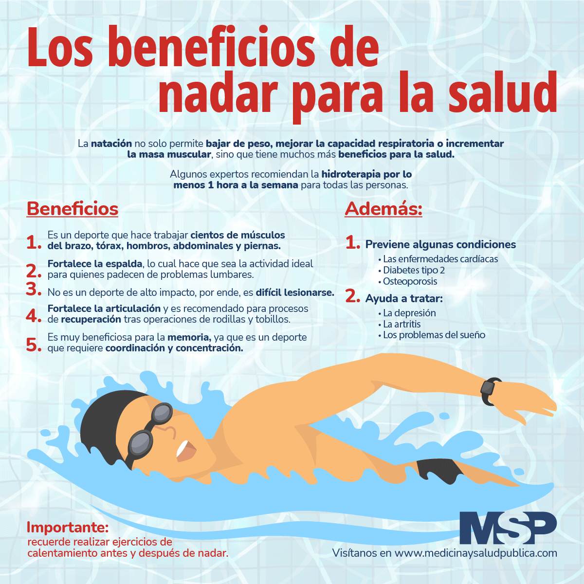 Ventajas y desventajas de nadar a diario en tu piscina